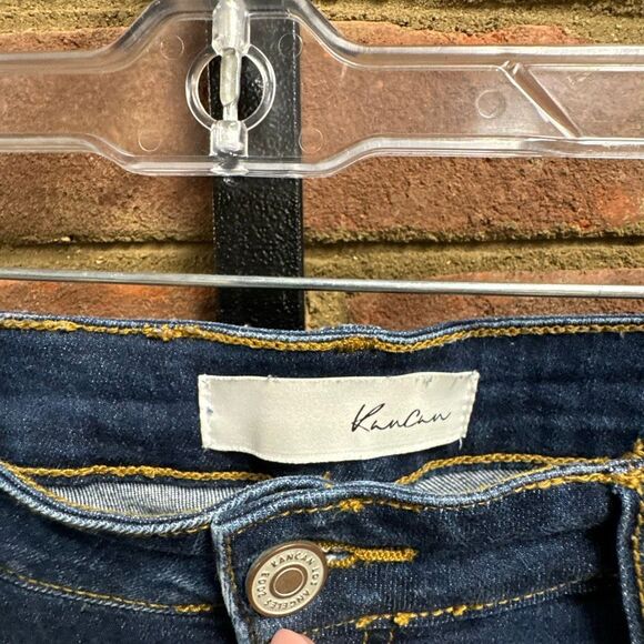 Kancan Womens High Rise Frayed Straight Jeans Size 13/30 NEW - Picture 3 of 6